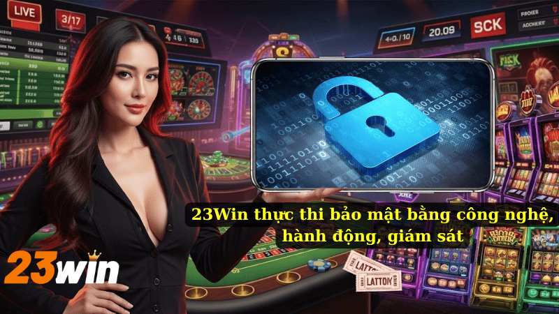 23Win thực thi bảo mật bằng công nghệ, hành động, giám sát